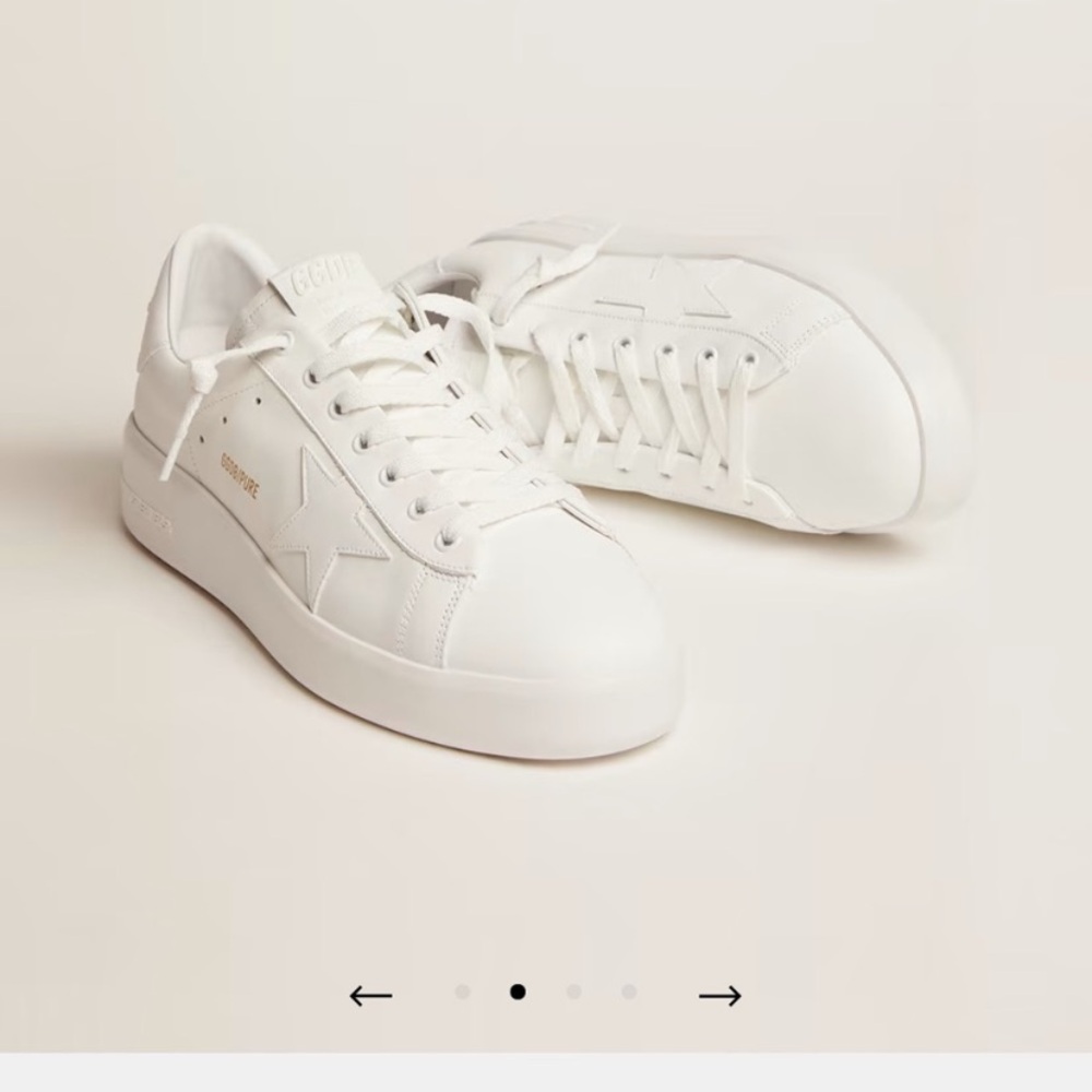 Golden Goose White Pure Star Sneakers